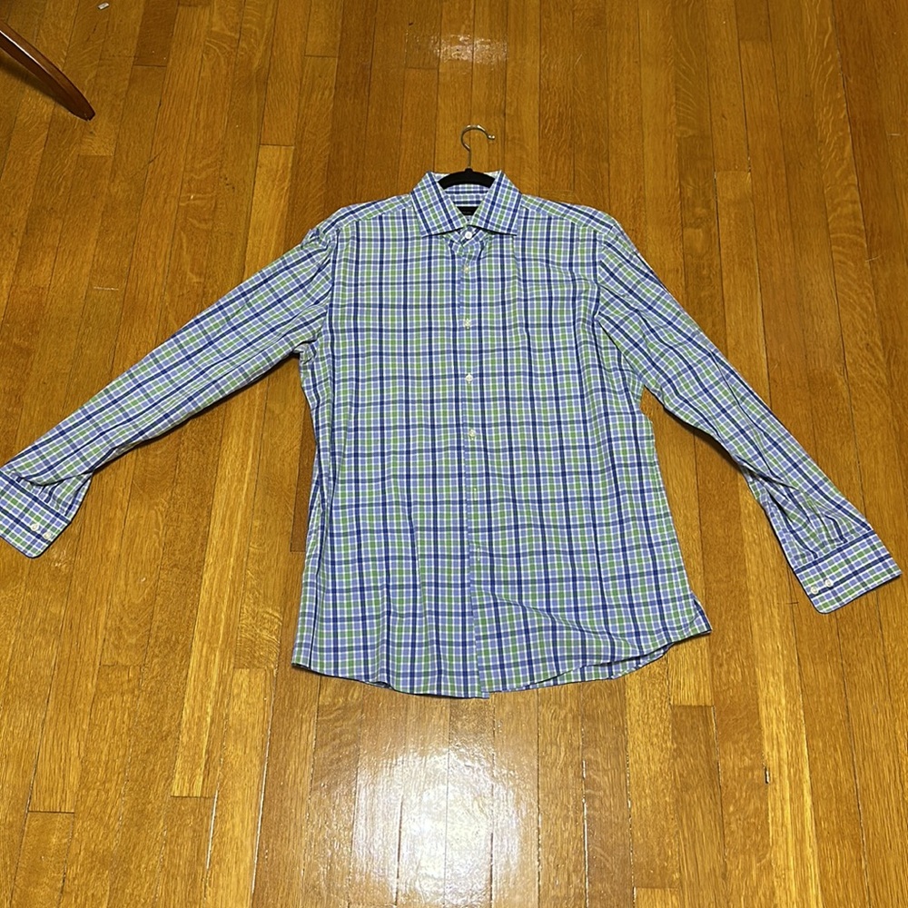 Hugo Boss sharp fit button down shirt